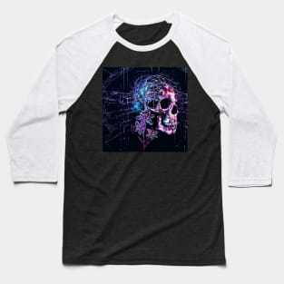 Lily wire skull Baseball T-Shirt